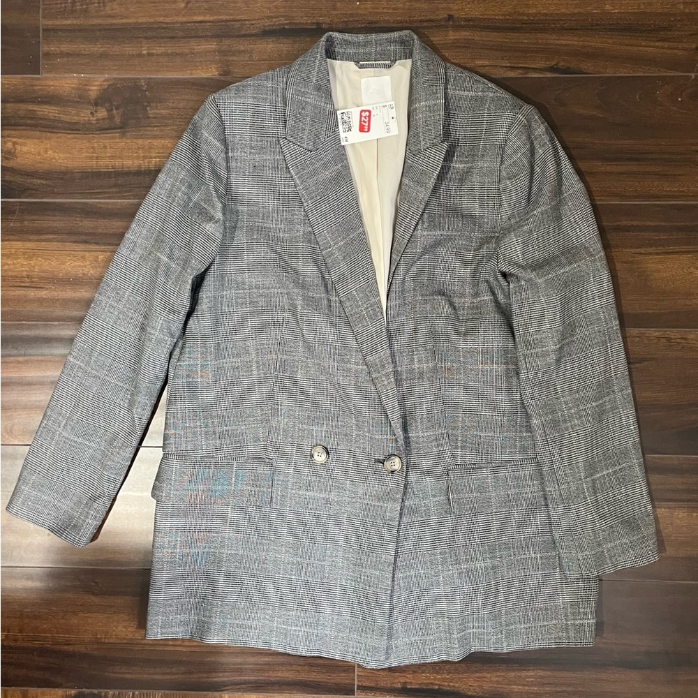 H&M Double Breasted Blazer - Large